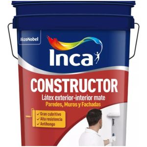 Inca Pintura Látex Constructor Exterior-interior Mate 4 L