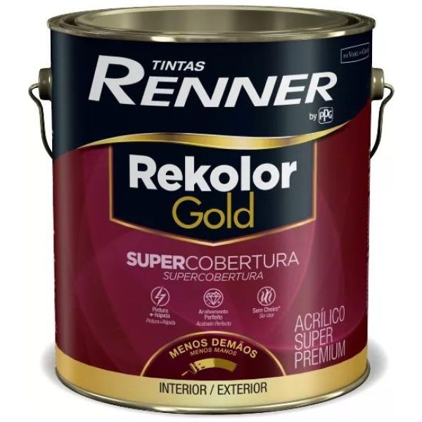 Pintura Int / Ext Rekolor Gold Super Cobertura Renner 3,2lts