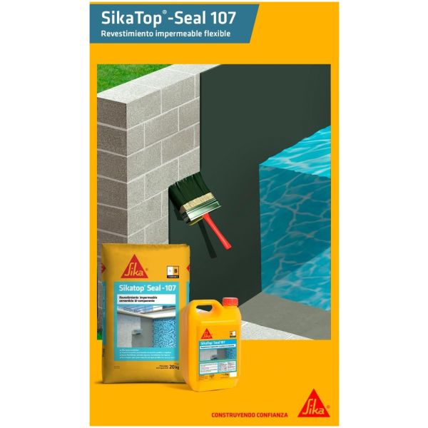Revestimiento Cementicio Sikatop Seal 107 X 25 Kg- Chaplin - Imagen 4
