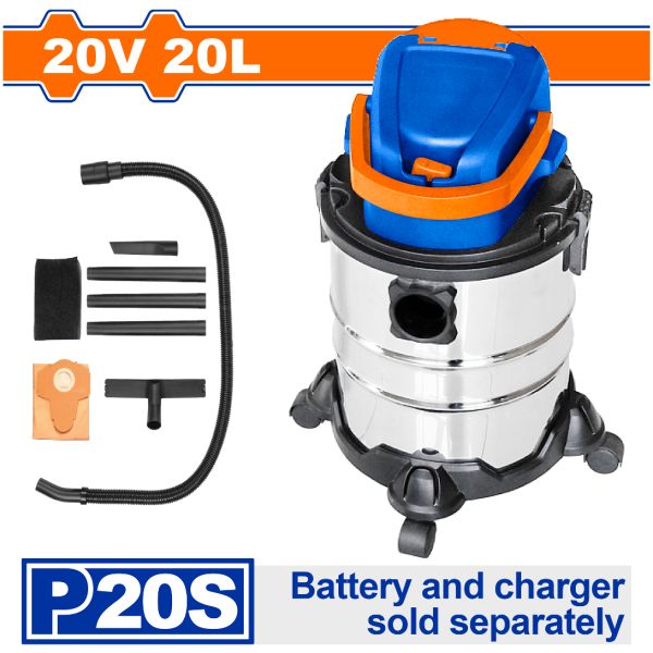 Aspiradora 20lt P20s 20volt 8.0kpa Wqv1a20 Wadfow - Imagen 2
