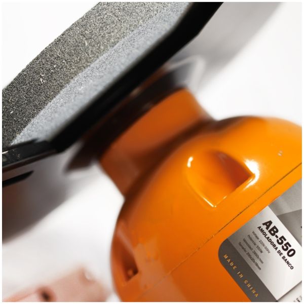 Amoladora De Banco 550w Lusqtoff Color Naranja - Imagen 4