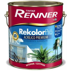 Pintura Interior Exterior Rekolor Pro Semibrillo Renner 3,6l