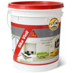 Sika Vinil Super Lavable 4 Lts - Ferreteria Chaplin