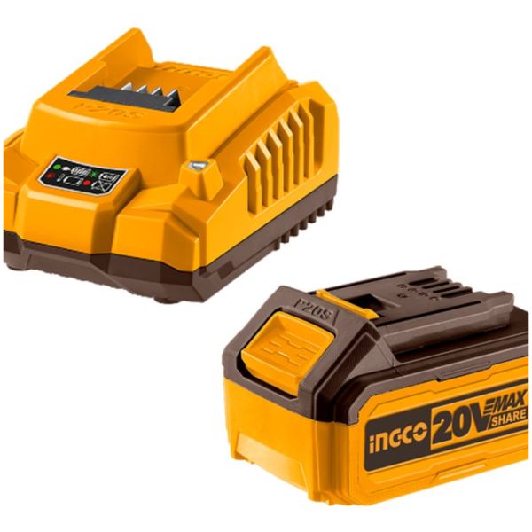 Set X1 Bateria 20v 4amp + 1 Cargador Ingco Fbcpk1214