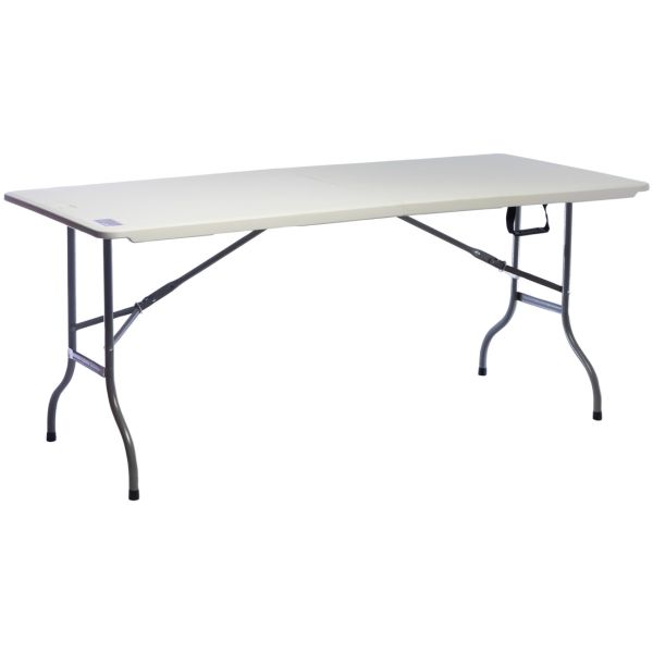 Mesa Plegable 1.80 Mt Tipo Maletín O Valija Camping Lusqtoff - Imagen 3