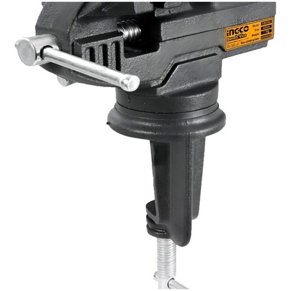 Morsa De Banco Mesa 60mm Ingco Hbv082 Giratoria Joyero