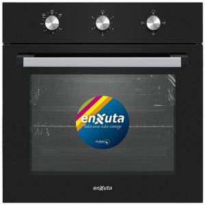 Horno A Gas Empotrar Negro Conveccion Enxuta 70 Lt
