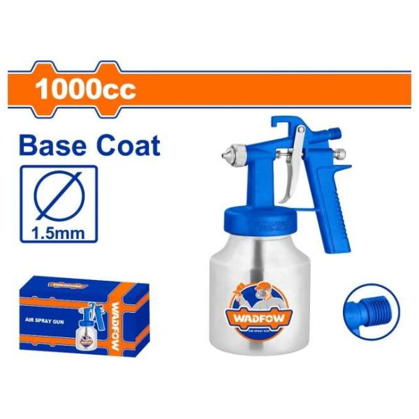 Pistola De Pintar Neumatica 1000cc Tacho Metalico Wadfow Wga - Imagen 2