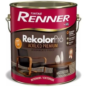 Pintura Rekolor Pro Fosco Renner Interior Exterior 3,6lt