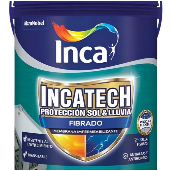 Incatech Fibrado Membrana Líquida Impermeabilizante Inca 20k