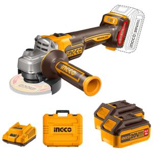 Amoladora A Batera 20v Bl + 1 Bat 4ah + Valija Y Discos