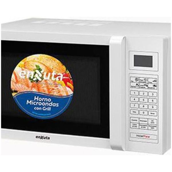 Microondas 25 Litros Digital Blanco Con Grill Enxuta