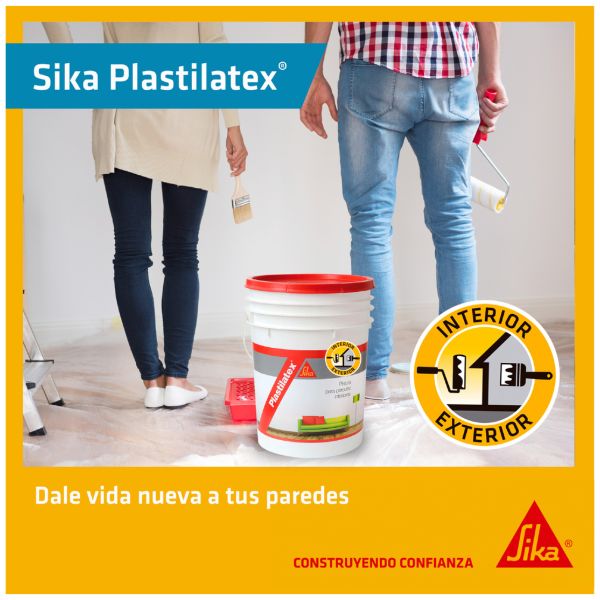 Latex Interior Exterior Antihongos Sika Plastilatex 20 Lt Ac - Imagen 3