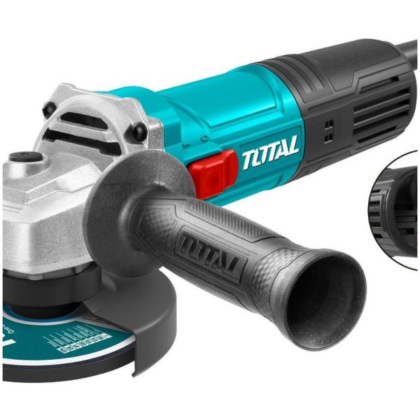Amoladora Angular Total 900w, 5'' 125mm - Velocidad Variable