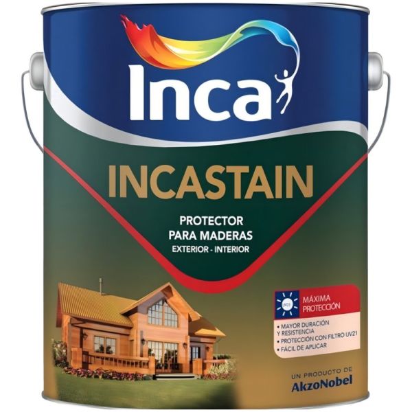 Incastain Protector Para Madera 1lt - Terminación Satinada