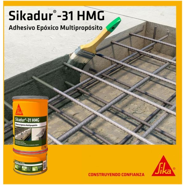 Mezcla Adhesiva Sika Sikadur 31 Hmg Color Gris Impermeable - Imagen 9