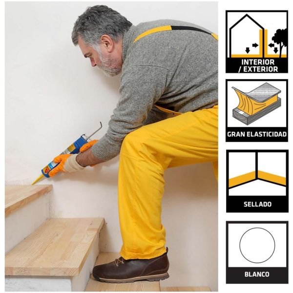 Sellador Sikaflex 1a Poliuretano 300 Ml Sika - Imagen 6