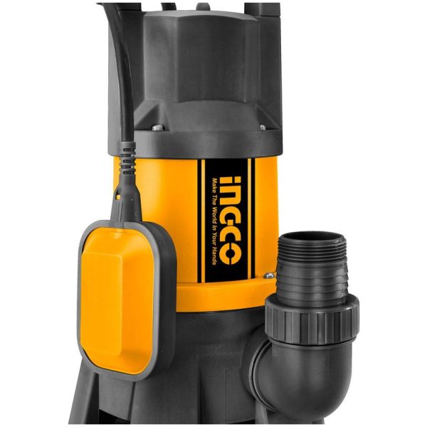 Bomba Sumergible Plastico 1000w Agua Turbia Ingco Spd10001