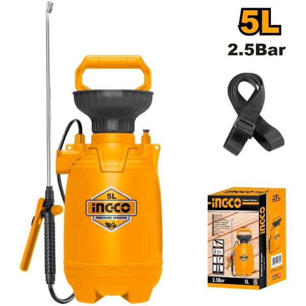 Pulverizador Fumigador 2.5 Bar 5lt Ingco Hspp30502 - Imagen 2
