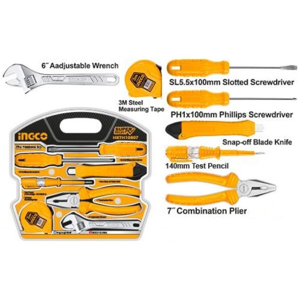 Set X7 Herramientas Super Select Multi Uso Ingco Hkth10807 - Imagen 3
