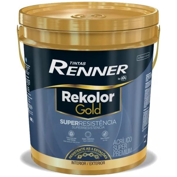 Pintura Ext/int Rekolor Gold Super Resistente Renner 16lts