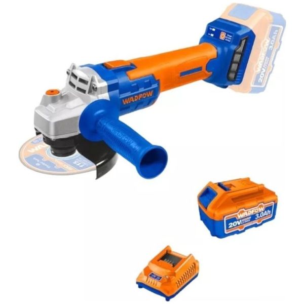 Amoladora P20s 20v Con Batería 3,0 Ah Y Cargador Wadfow