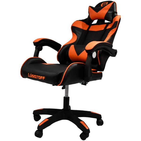Sillón Gamer Pro Lusqtoff Sgl120-9 Negro Con Naranja - Imagen 4