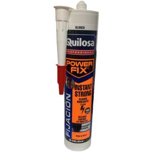 Power Fix Fijador Adhesivo Sellador Inmediato Quilosa Blanco