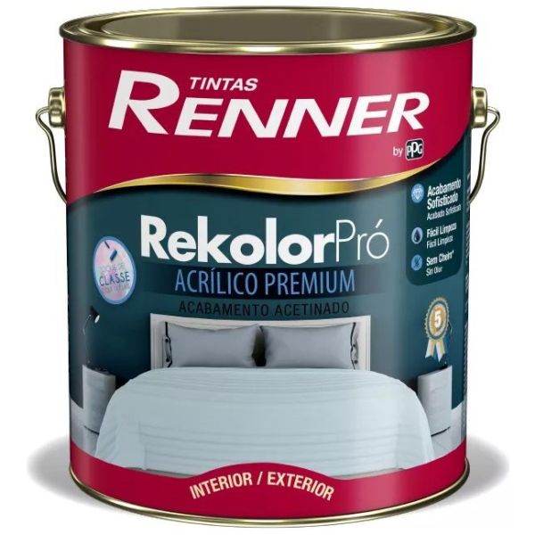 Pintura Rekolor Pro Terminacion Satinado Renner 3,6l