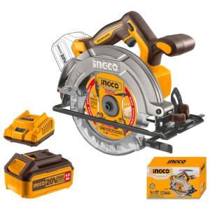 Sierra Circular A Bateria 20v P20s 165mm Cargx1 Batx1 Ingco