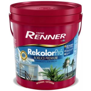 Pintura Interior Exterior Rekolor Pro Semibrillo Renner 18lt