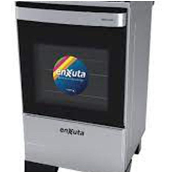 Cocina Supergas 4h Enxuta Inox Con Mesada De Vidrio
