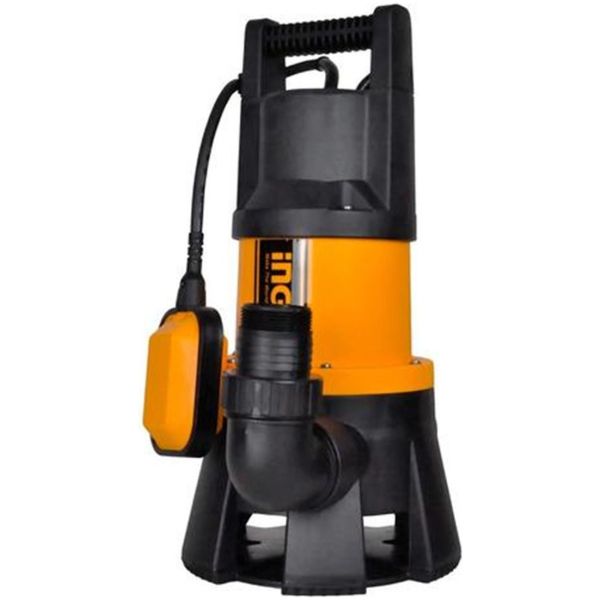 Bomba Sumergible Plastico 1000w Agua Turbia Ingco Spd10001 - Imagen 2