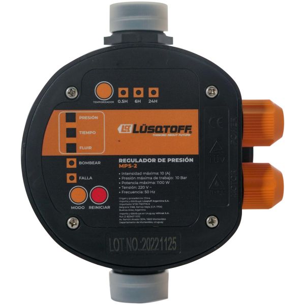 Control Regulador Automático Presión Agua Mps-2 Lusqtoff - Imagen 2