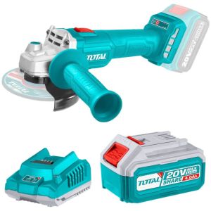 Amoladora Sin Carbones 20v Total, 4.1/2'' Batería Y Cargador