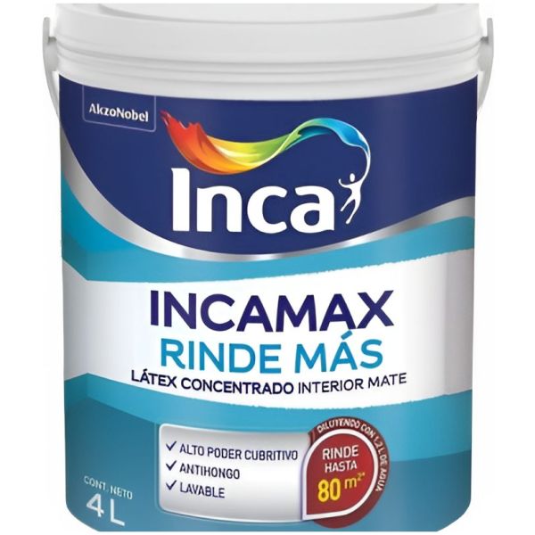 Incamax Rinde Más Látex Interior Lavable Concentrado 10 Lts