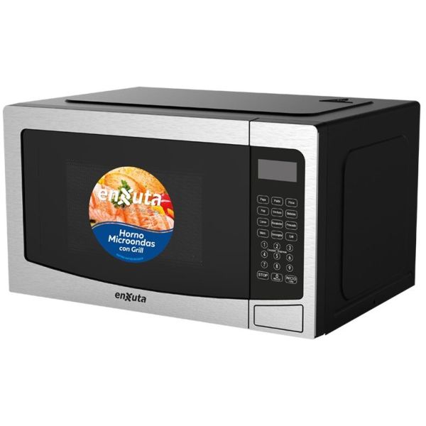 Microondas Enxuta 30 Litros Digital Inox Con Grill