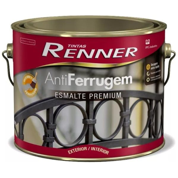 Esmalte Antióxido Anti-ferrugem Renner Secado Rapido 2,2lts