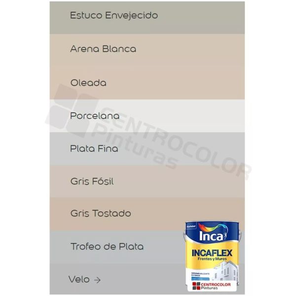 Impermeabilizante Inca Incaflex Frentes Y Muros Colores 20lt - Imagen 9