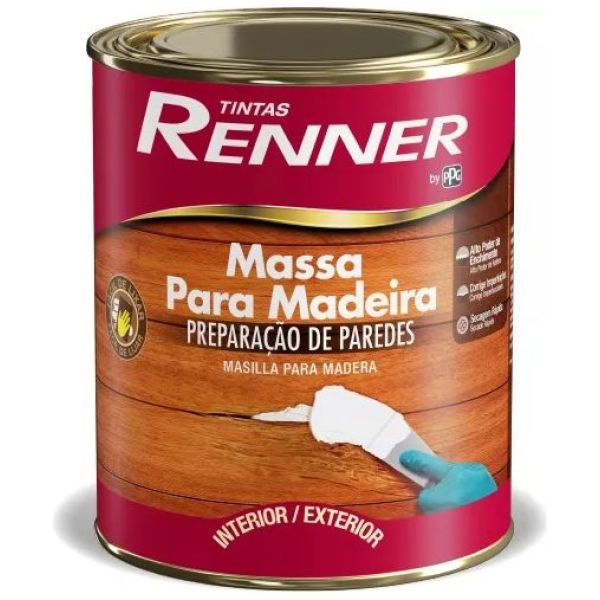 Masilla Massa Para Madera Renner - 900 Ml