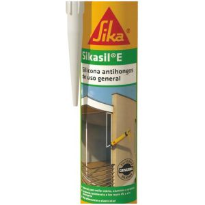 Sellador De Silicona Sika Sikasil E Transparente En Cartucho