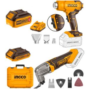 Kit 20v P20s Pistola De Calor + Herramienta Multifuncion