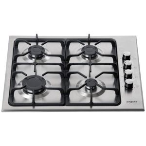 Anafe De Empotrar Con 4 Hornallas A Gas Inox Enxuta