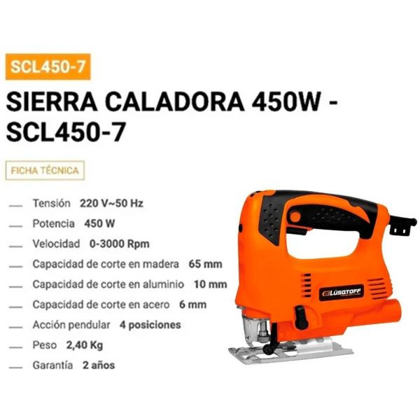 Sierra Caladora 450w Lusqtoff - Imagen 3