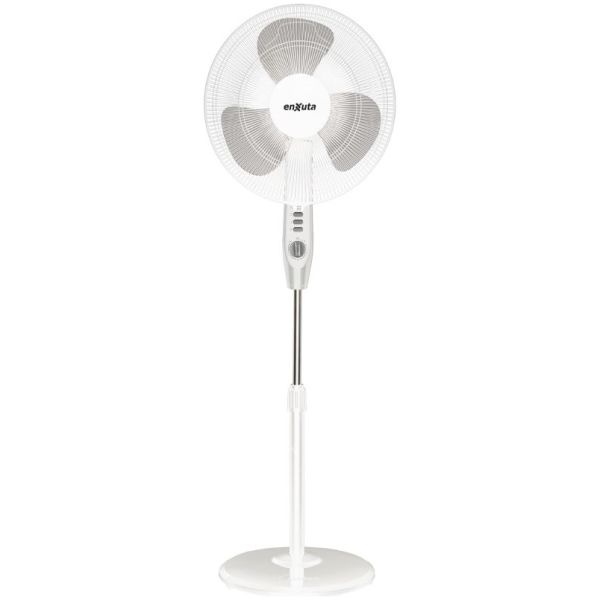 Ventilador De Pie 1.40 M 3 V 40 Cm Enxuta Blanco