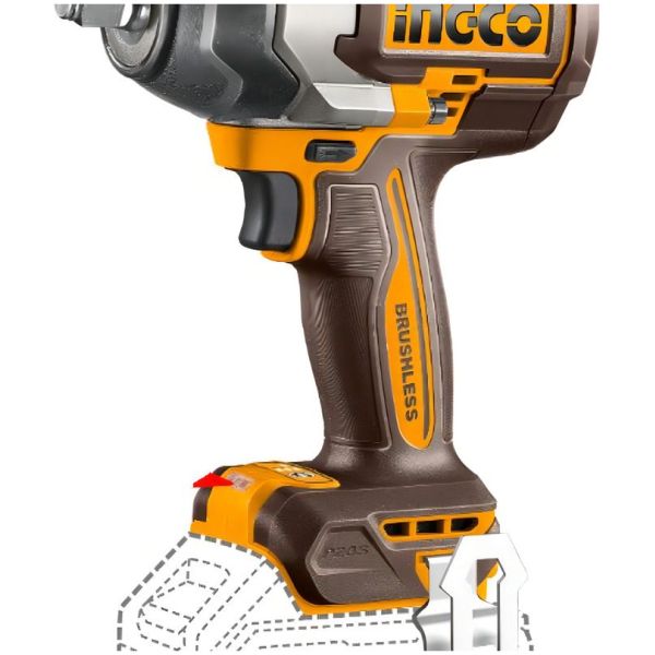 Llave De Impacto Inalámbrica 1/2- 20v - 850 Nm -2 Bat. 4.0ah