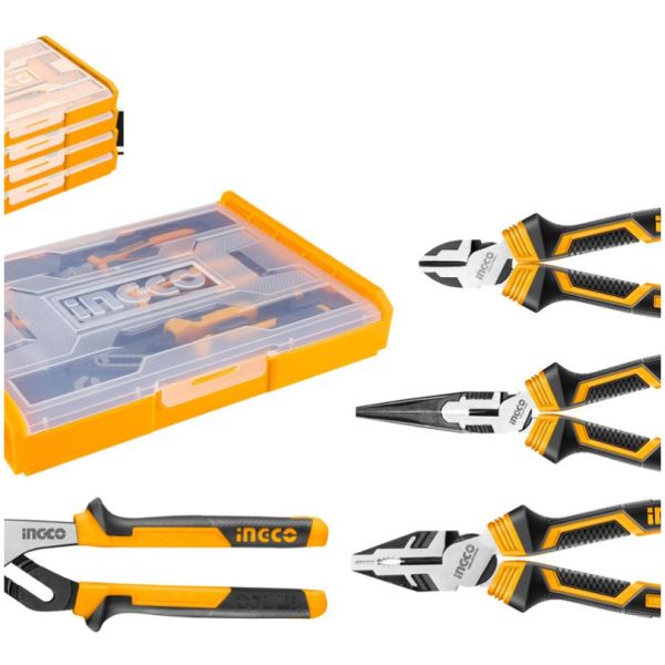 Set Organizador + 4 Herramientas Ind D Mano Ingco Hktv01p042