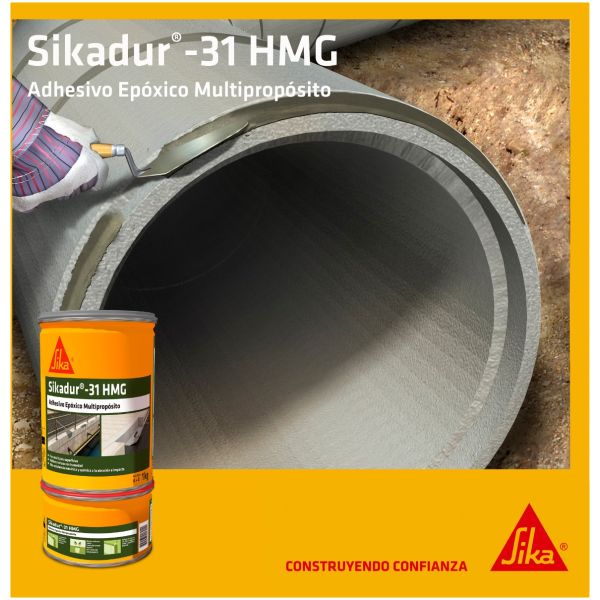 Mezcla Adhesiva Sika Sikadur 31 Hmg Color Gris Impermeable - Imagen 7