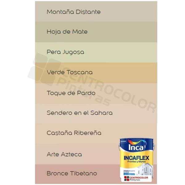 Impermeabilizante Inca Incaflex Frentes Y Muros Colores 20lt - Imagen 4