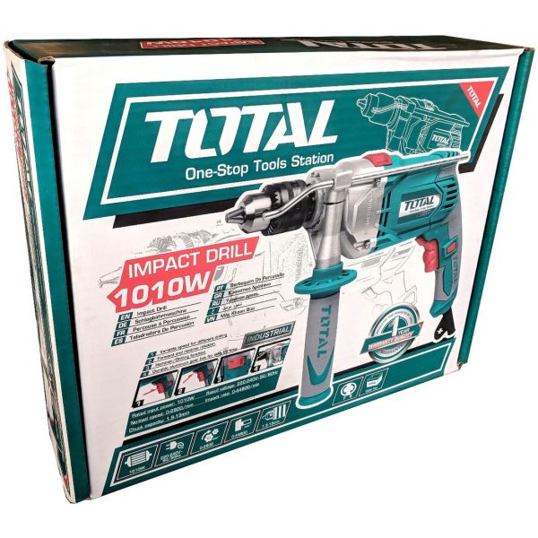 Taladro Percutor Total 1010w - Mandril 13mm - Industrial - Imagen 2